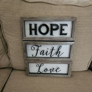 Wall Decor Signs -Set of 3